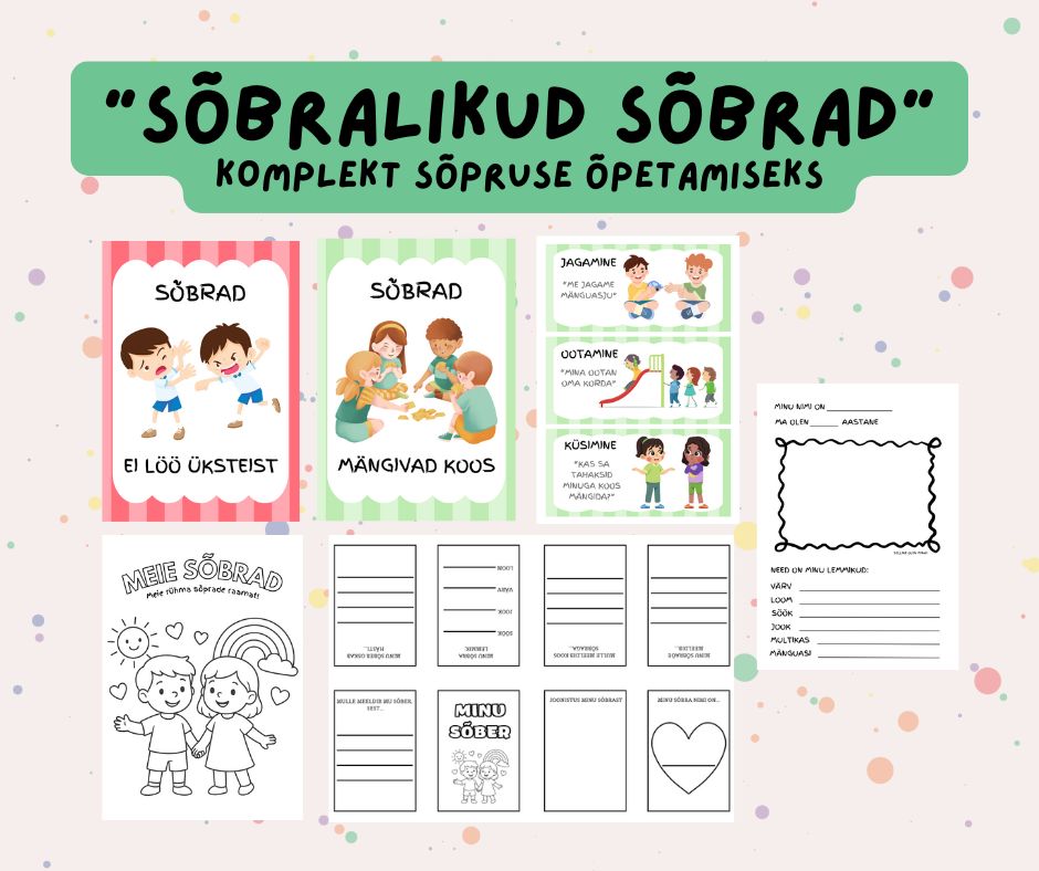 Komplekt "Sõbralikud sõbrad"
