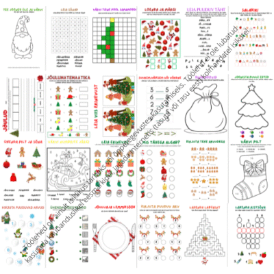 ADVENDIKALENDRI ÜLESANDED