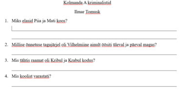 Kolmanda A kriminalistid