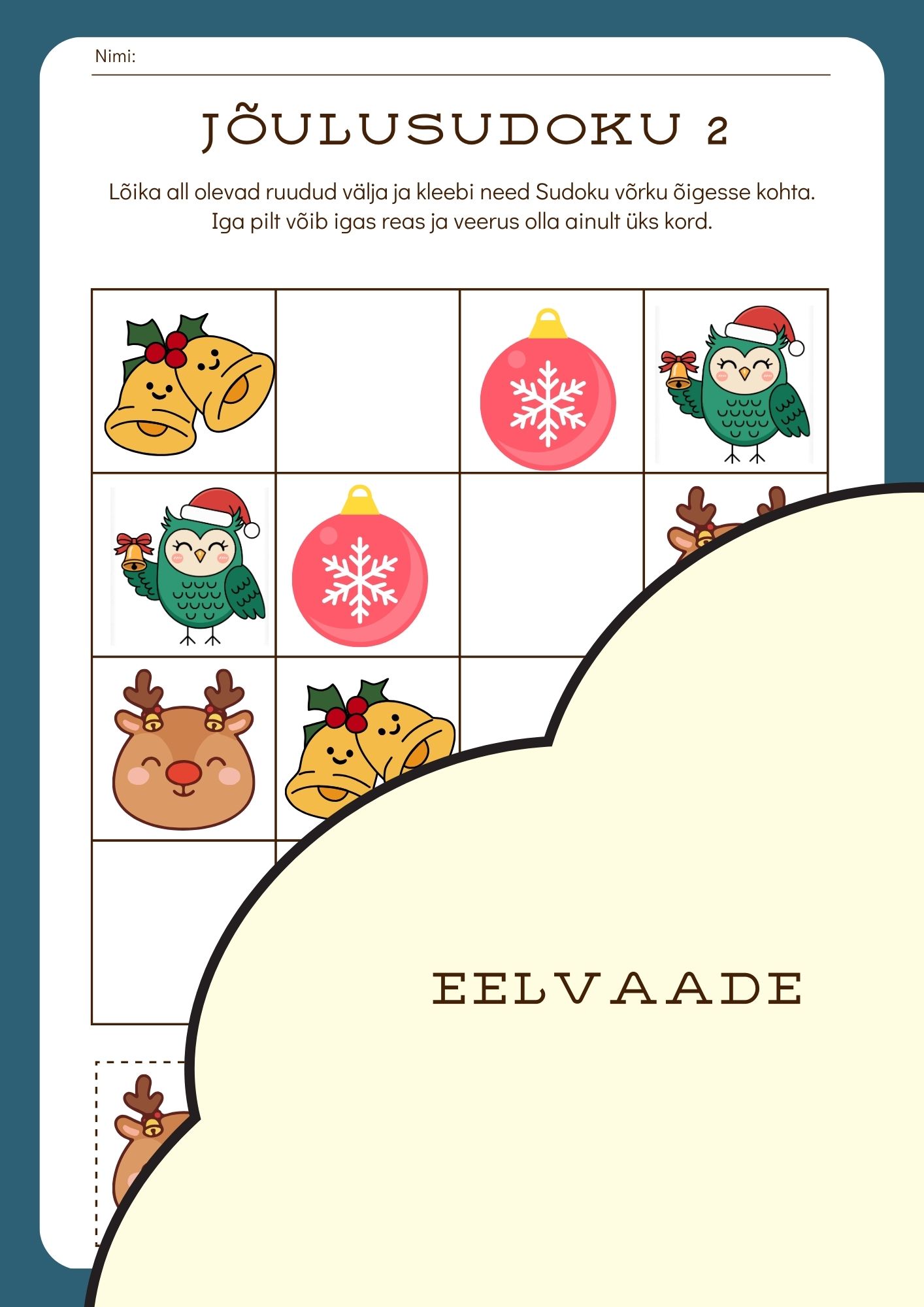 Jõulusudoku (vastustega) - Image 2