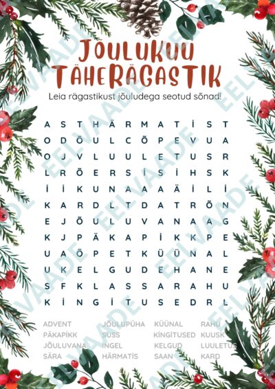 Jõulukuu täherägastik