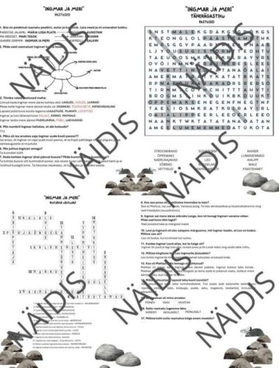 "Ingmar ja meri", materjalid abiks raamatu käsitlemisel eesti keele tunnis