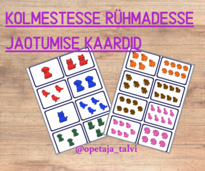 Kolmestesse rühmadesse jaotumise kaardid