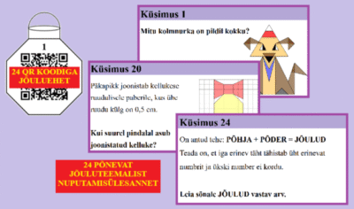 QR koodidega matemaatika advendikalender 2