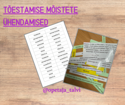 Tõestamiste mõistete ühendamised