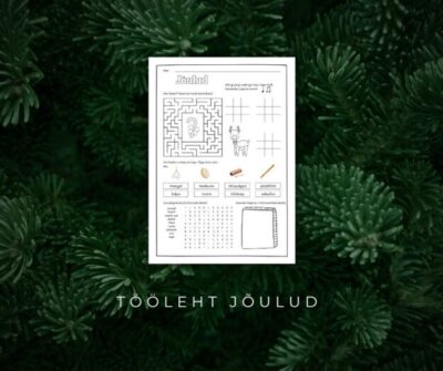Jõuluteemaline tööleht