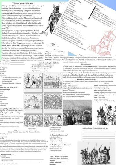Ajalugu; 5.klass; 5 teemat + kontrolltöö (16.-20. tund)