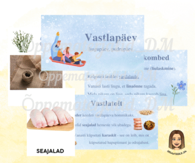 Vastlapäev (esitlus+sõnavarakaardid)