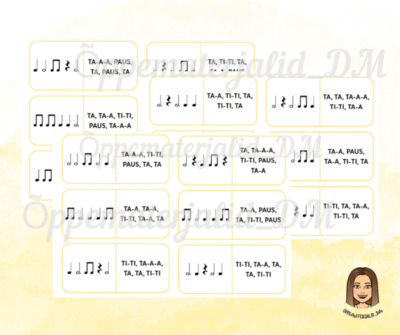 Rütmid. Mäng "Mul on ... Kellel on ... ?"