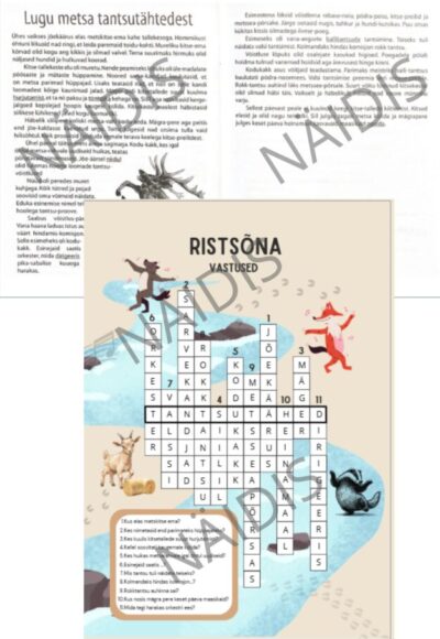"Lugu metsa tantsutähtedest" – loo põhjal koostatud ristsõna loetu kinnistamiseks