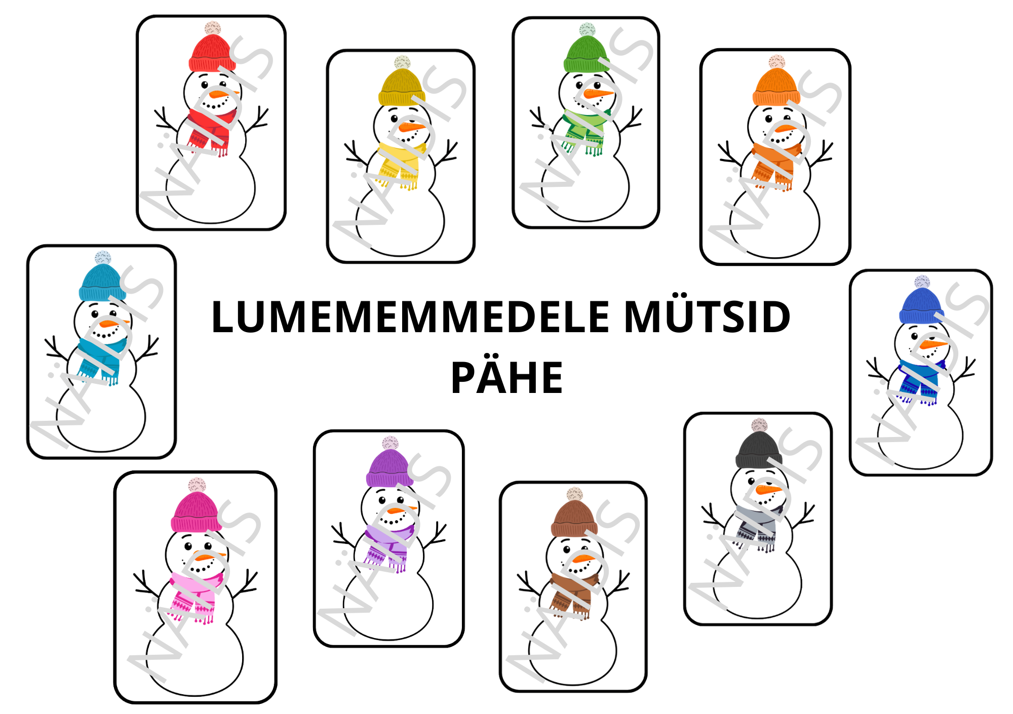 Lumememmedele mütsid pähe - Image 2