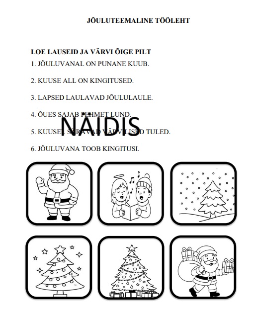 Jõuluteemalised töölehed väikestele ja suurematele lastele - Image 3