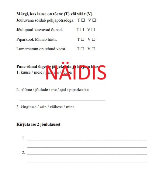 Jõuluteemalised töölehed väikestele ja suurematele lastele - Image 5