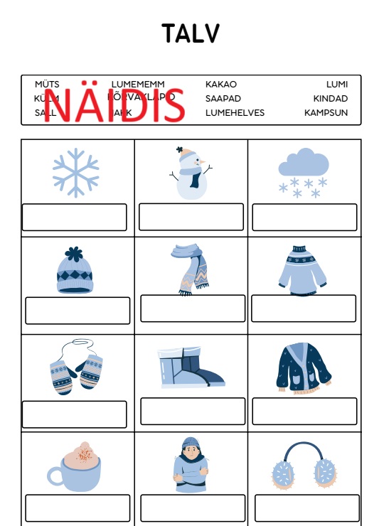 Jõuluteemalised töölehed väikestele ja suurematele lastele - Image 7