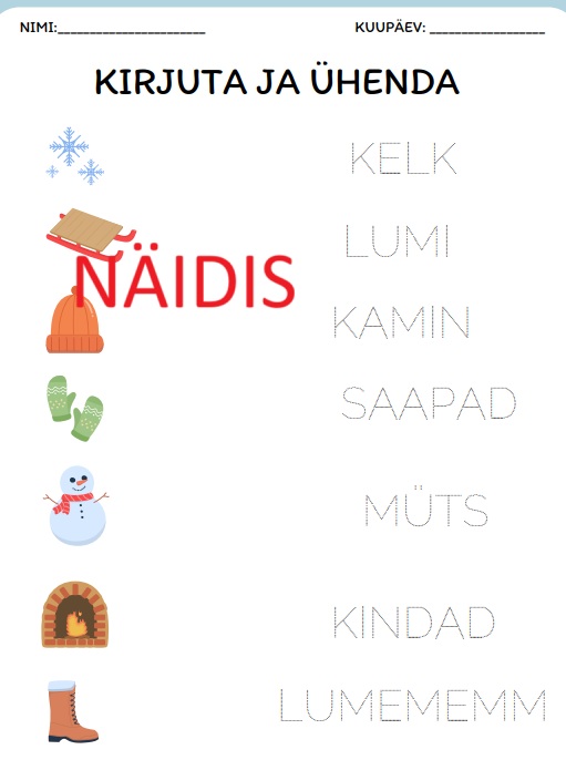 Jõuluteemalised töölehed väikestele ja suurematele lastele - Image 6