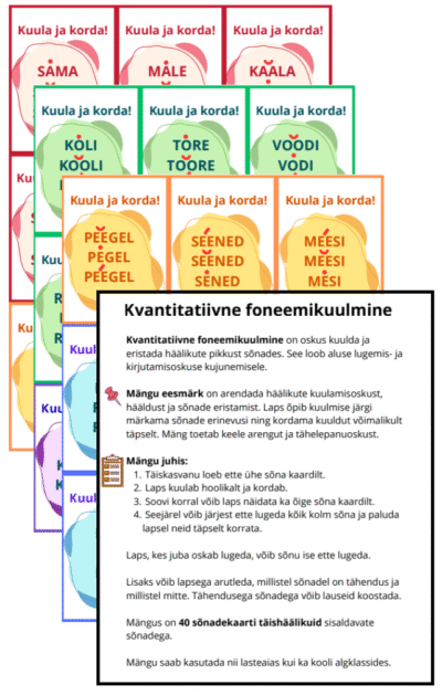 Kvantitatiivne foneemianalüüs (täishäälikute pikkused)
