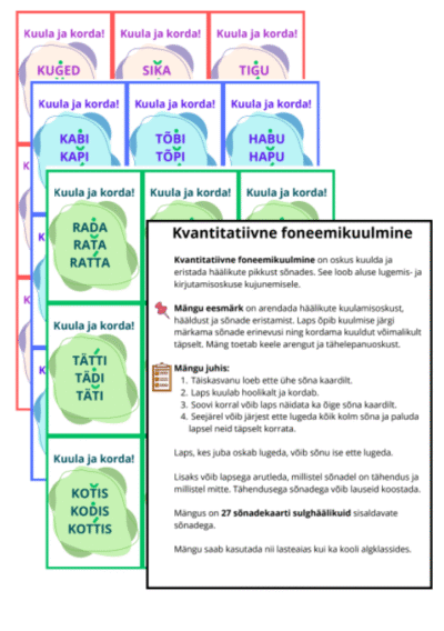 Kvantitatiivne foneemikuulmine (sulghäälikute pikkused)