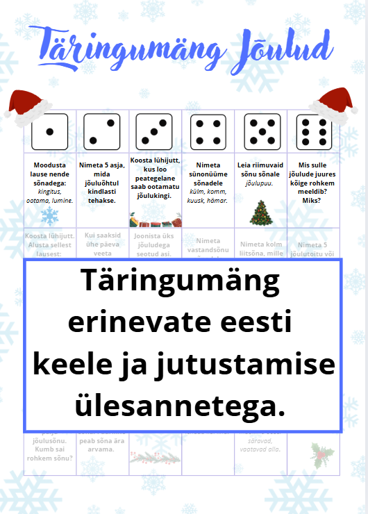 Täringumäng Jõulud
