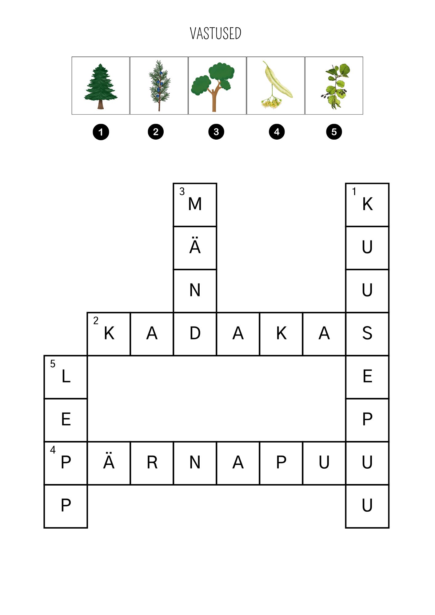 RISTSÕNAD (puud, lilled, köögi- ja juurviljad, Eestimaa). - Image 2