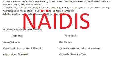 Lugemiskontroll "Väike nõid"
