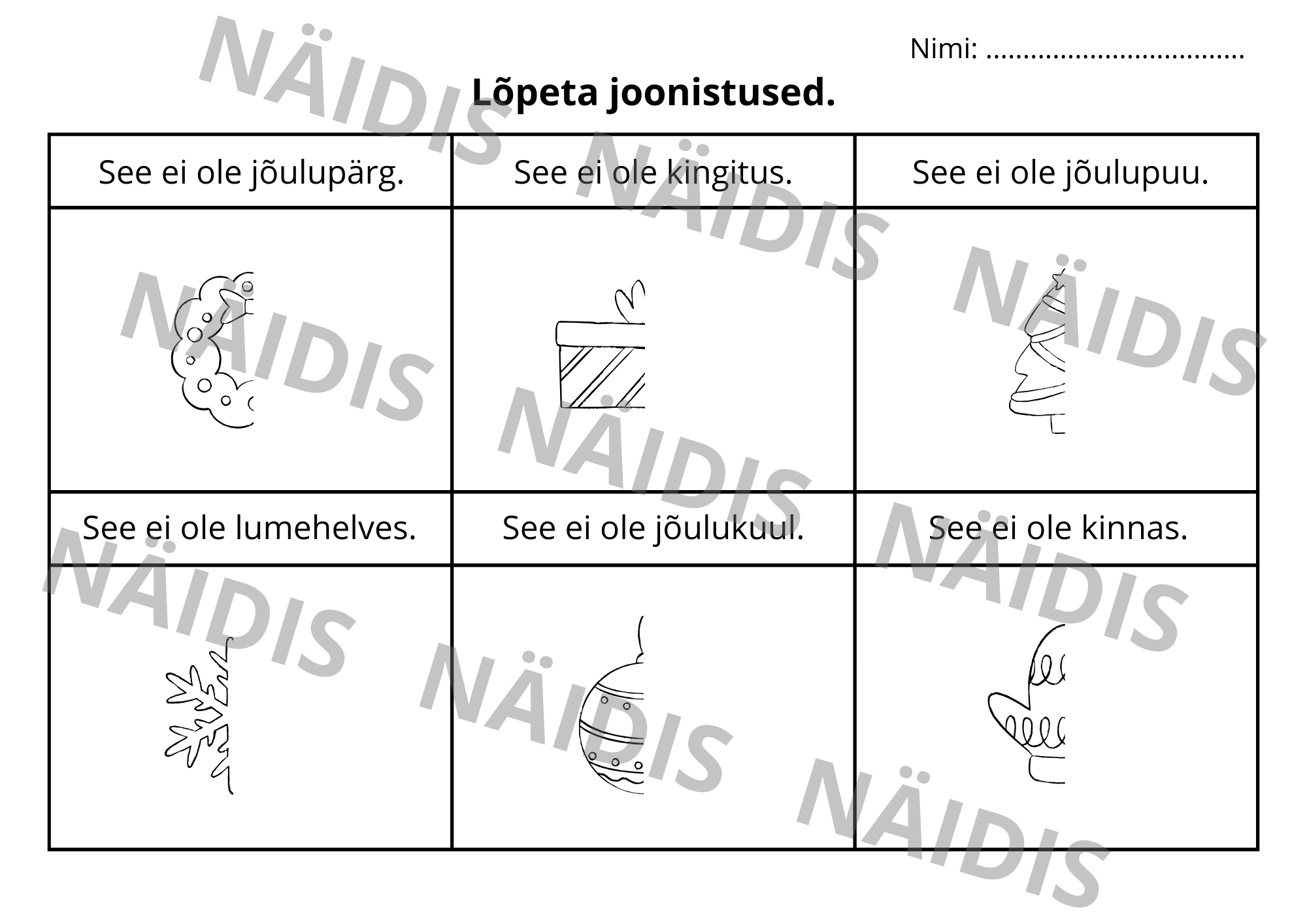 Jõulutemaatiline LOOVJOONISTAMINE - Image 2