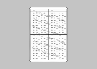 Tunnikontroll "TÄISKÜMNETE LIITMINE JA LAHUTAMINE"