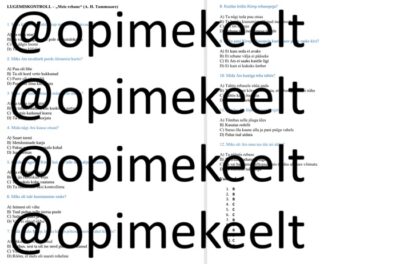 "Meie rebane" - lugemiskontroll