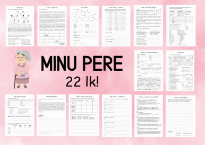 "MINU PERE JA SUGULASED - töölehtede komplekt (22 lk)"