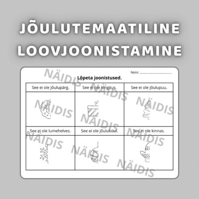 Jõulutemaatiline LOOVJOONISTAMINE