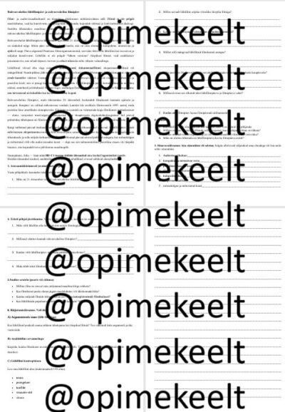 Rahvusvaheline lühifilmipäev ja rahvusvaheline filmipäev (B2-C1)