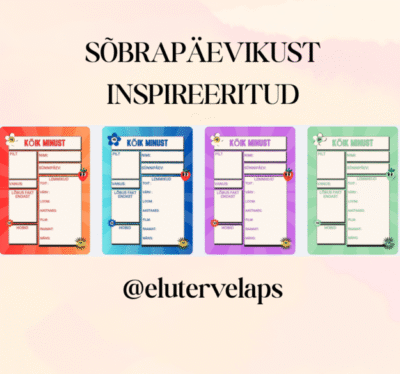 "Kõik minust" tutvumislehed, sõbrapäevikust inspireeritud