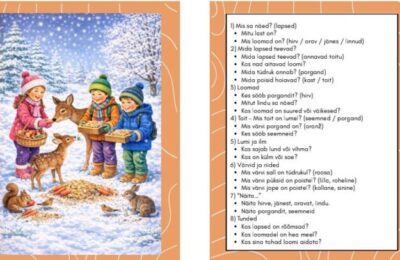 TALVISTE TEGEVUSTE VESTLUSKAARDID (muukeelsele või 2-3a. lastele)