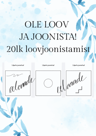 “Lõpeta joonistus” töölehed