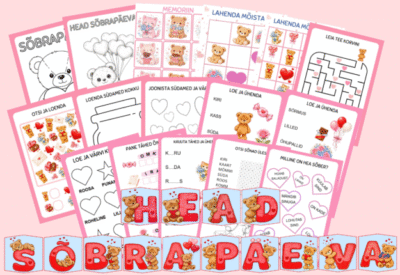 Sõbrapäeva töölehed