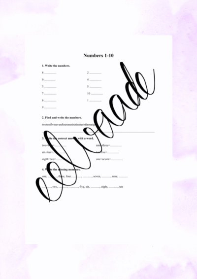 Numbers 1-10