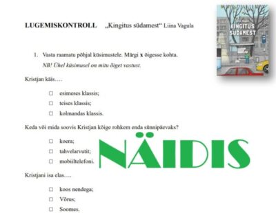 Lugemiskontroll "Kingitus südamest"