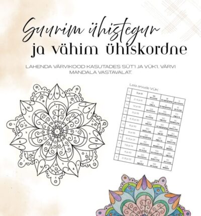 SÜT ja VÜK värvimisleht