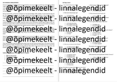 Ida-Virumaa linnalegendid (B1-B2)