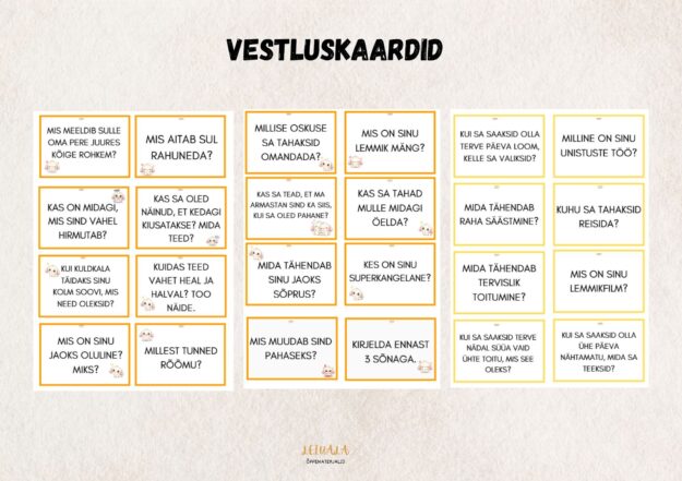 Vestluskaardid