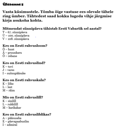 Sõbrapäevateemaline orienteerumismäng koolimajas 2. või 3. klassile