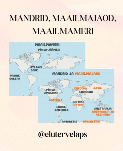 Maailmajaod, mandrid, maailmameri