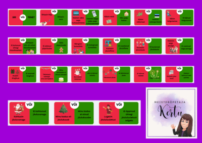 Talve(jõulu)vaheaja liikuv mäng "See või teine?"