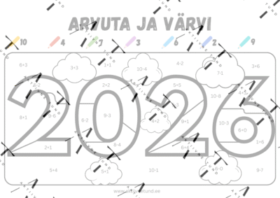 Arvuta ja värvi. 2026