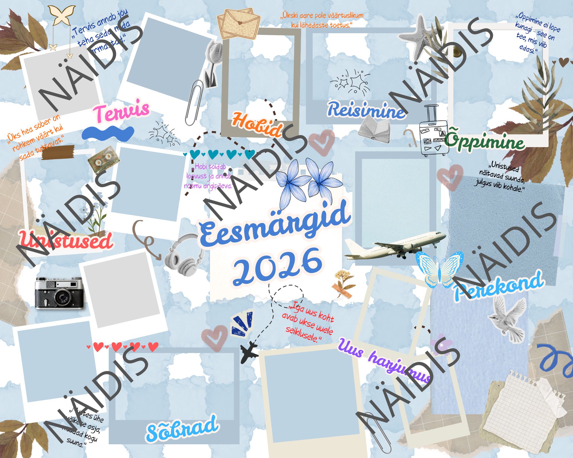 Eesmärkide seadmise tahvel 2026