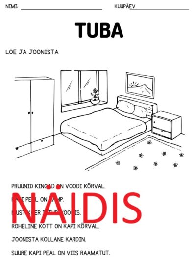 Mööbel ja esemed toas