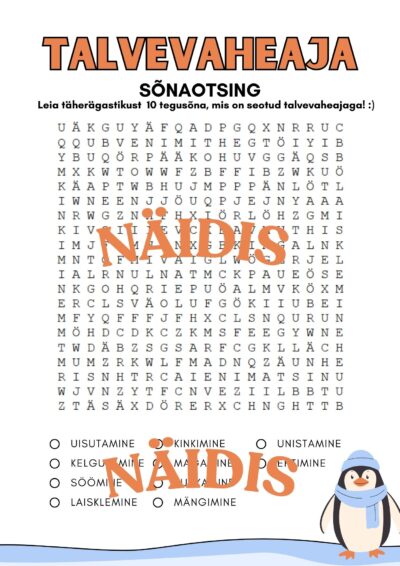 Talvevaheaja sõnaotsing