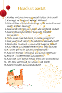 A2-B1 vestlusküsimused UUS AASTA