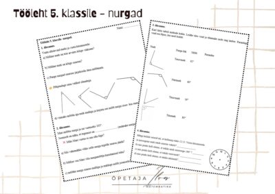 Tööleht 5. klassile- nurgad