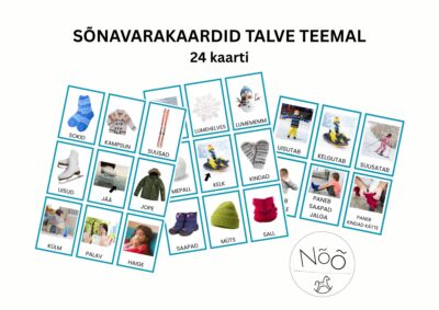 Sõnavarakaardid "Talv"