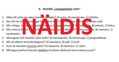 Lugemiskontroll "Leiutajateküla Lotte"